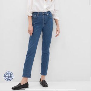 Gap High Rise Cheeky Straight Jeans with Washwell